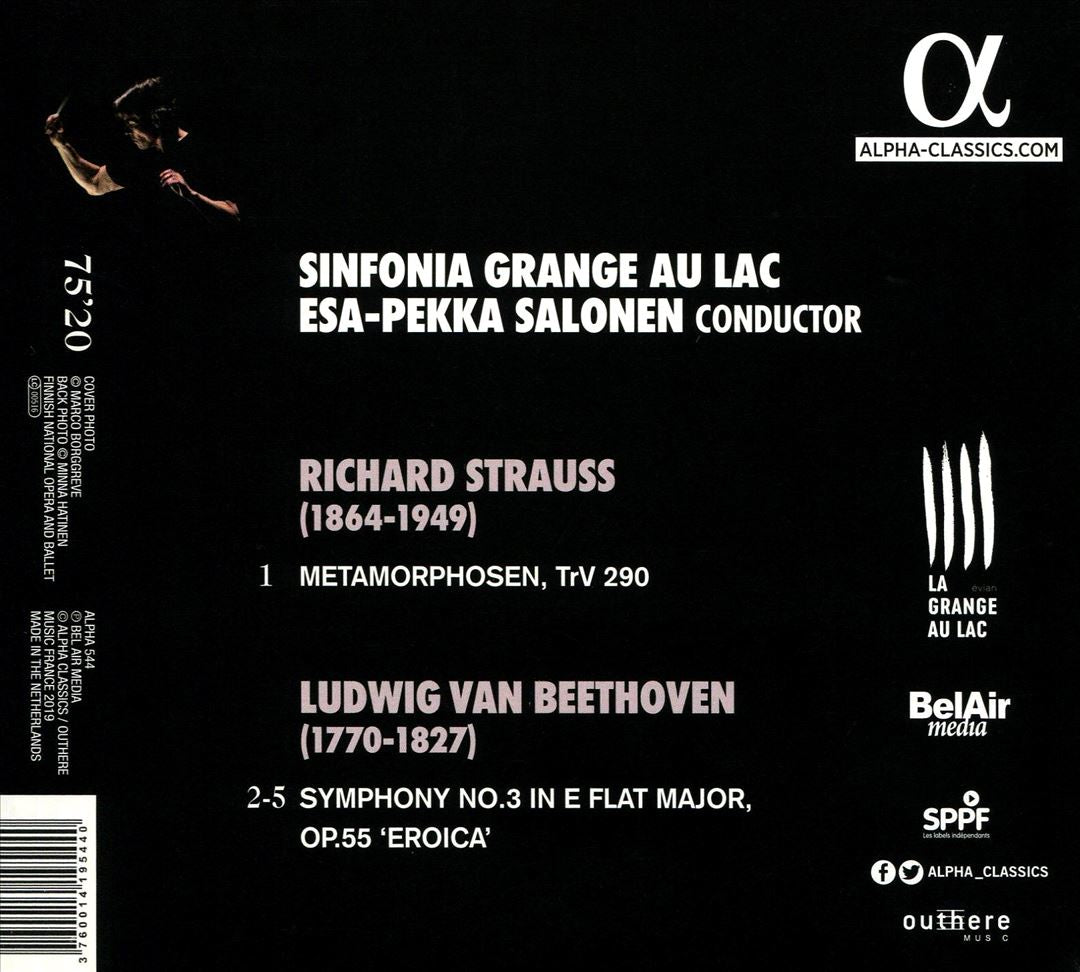 Beethoven: Symphony No. 3 'Eroica'; Strauss: Metamorphosen cover art