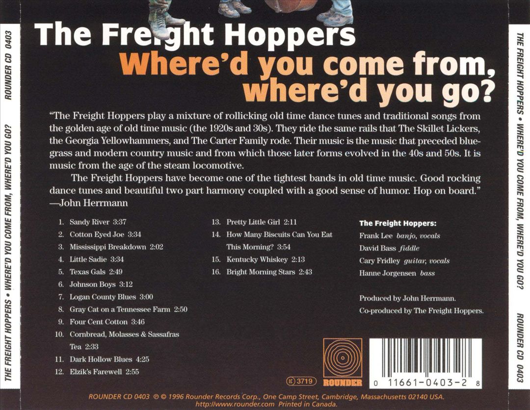 Where'd You Come From Where'd You Go? cover art