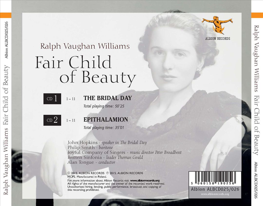 Ralph Vaughan Williams: Fair Child of Beauty cover art