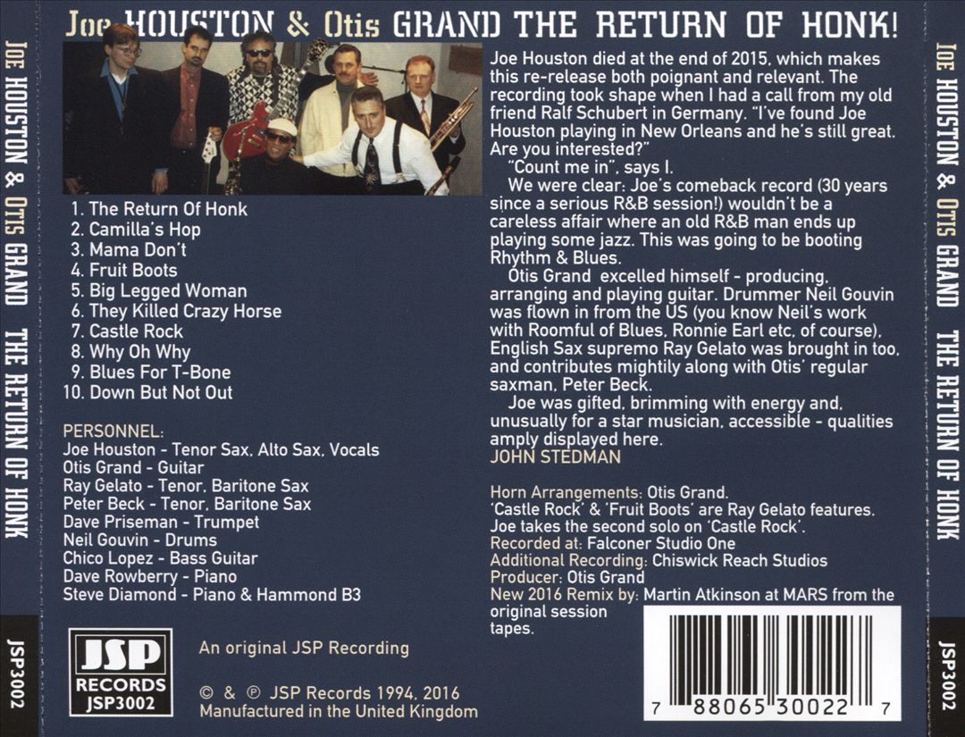 Return of Honk! cover art