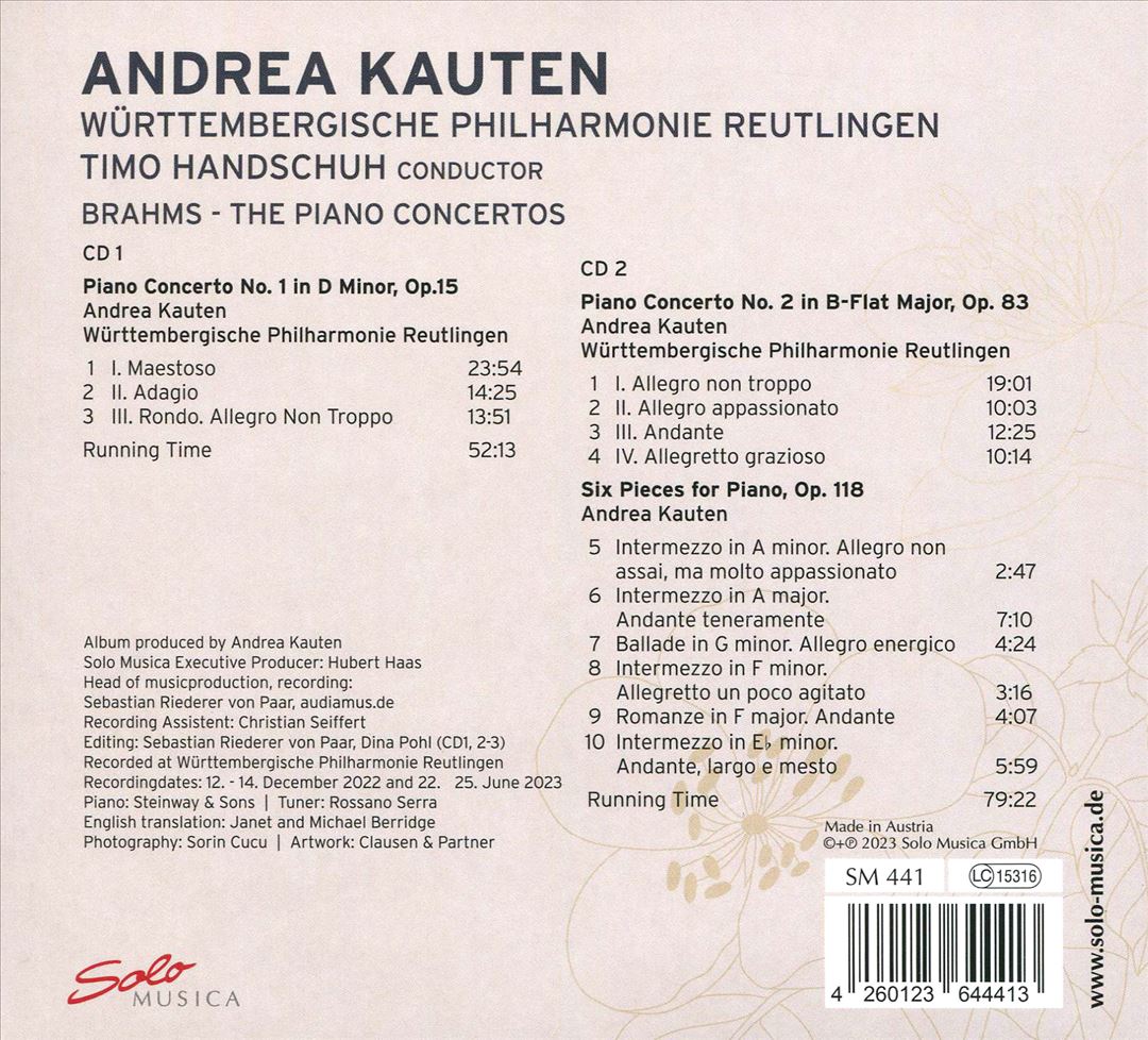 Brahms: The Piano Concertos cover art