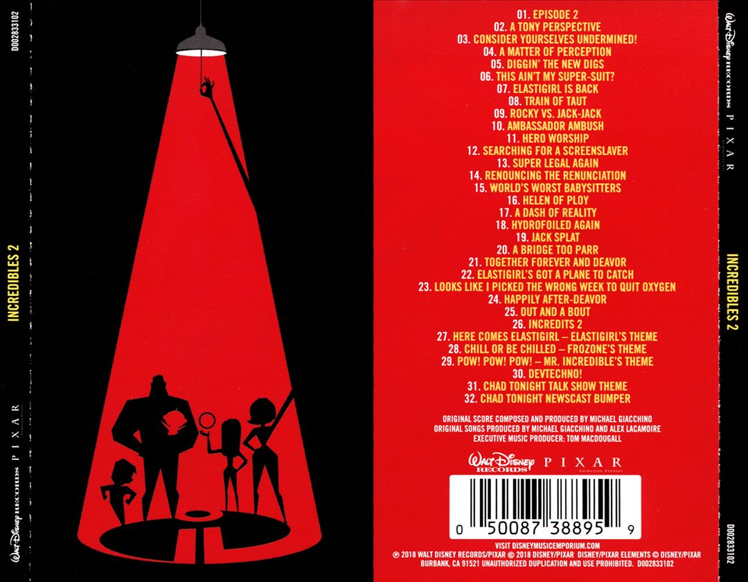 Incredibles 2 [Original Motion Picture Soundtrack] cover art