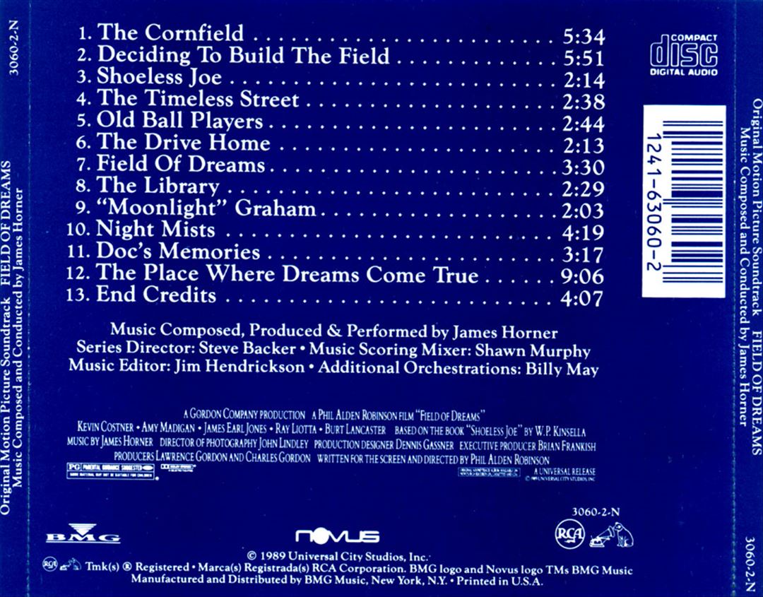 Field of Dreams [Original Motion Picture Soundtrack] cover art