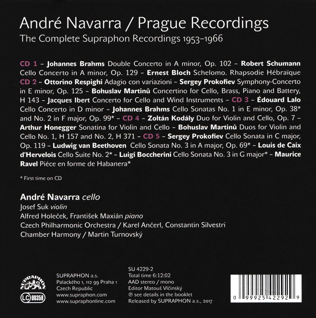 André Navarra: Prague Recordings cover art