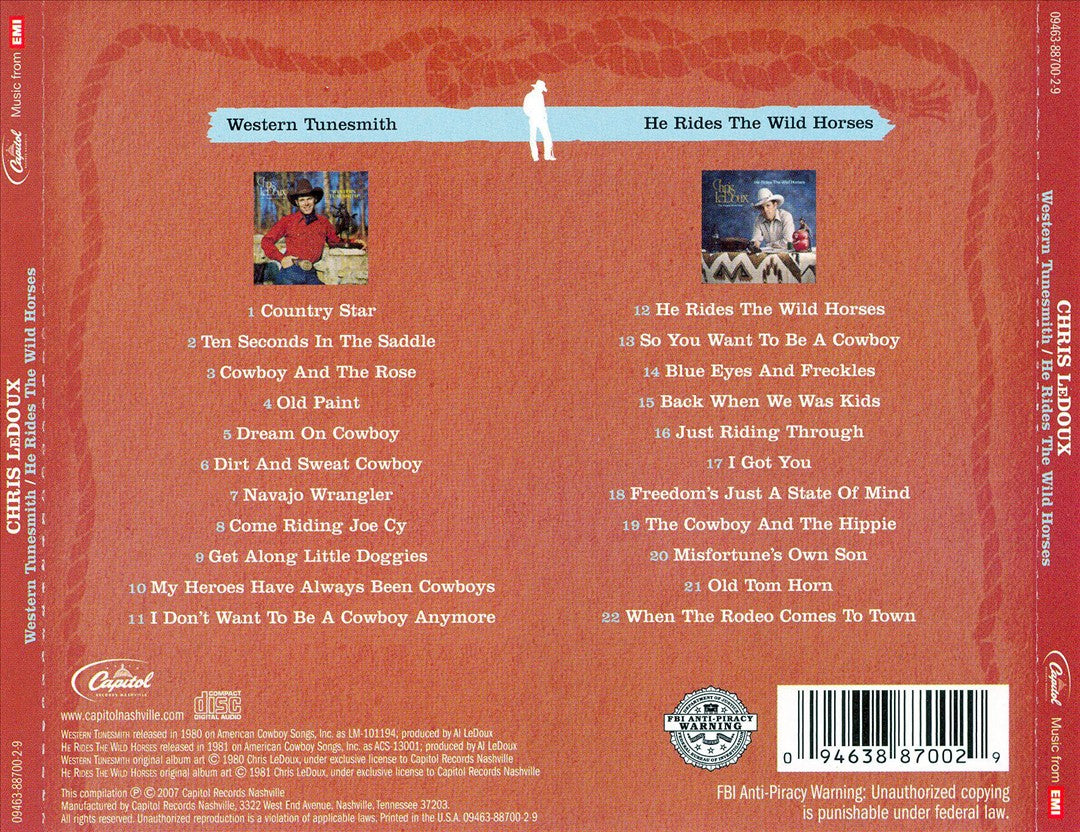 Western Tunesmith/He Rides the Wild Horses cover art