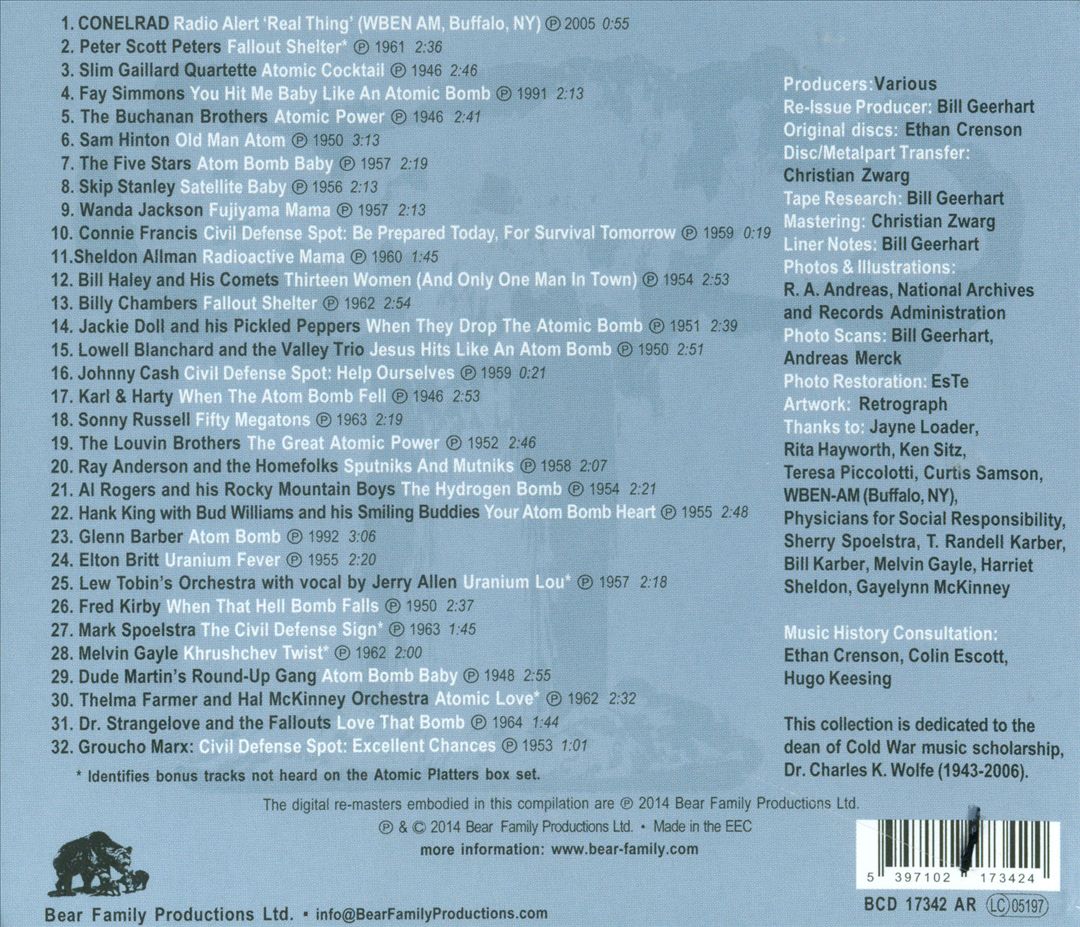 Atomic Platters: Cold War Music From the Golden Age of Homeland Security [Single Warhead Edition With Bonus Tracks] cover art