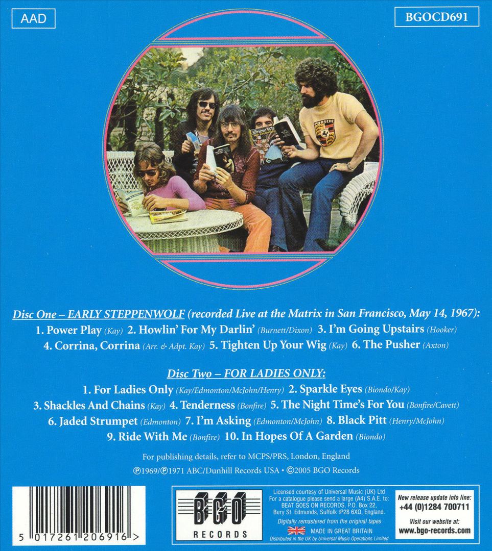 Early Steppenwolf/For Ladies Only cover art