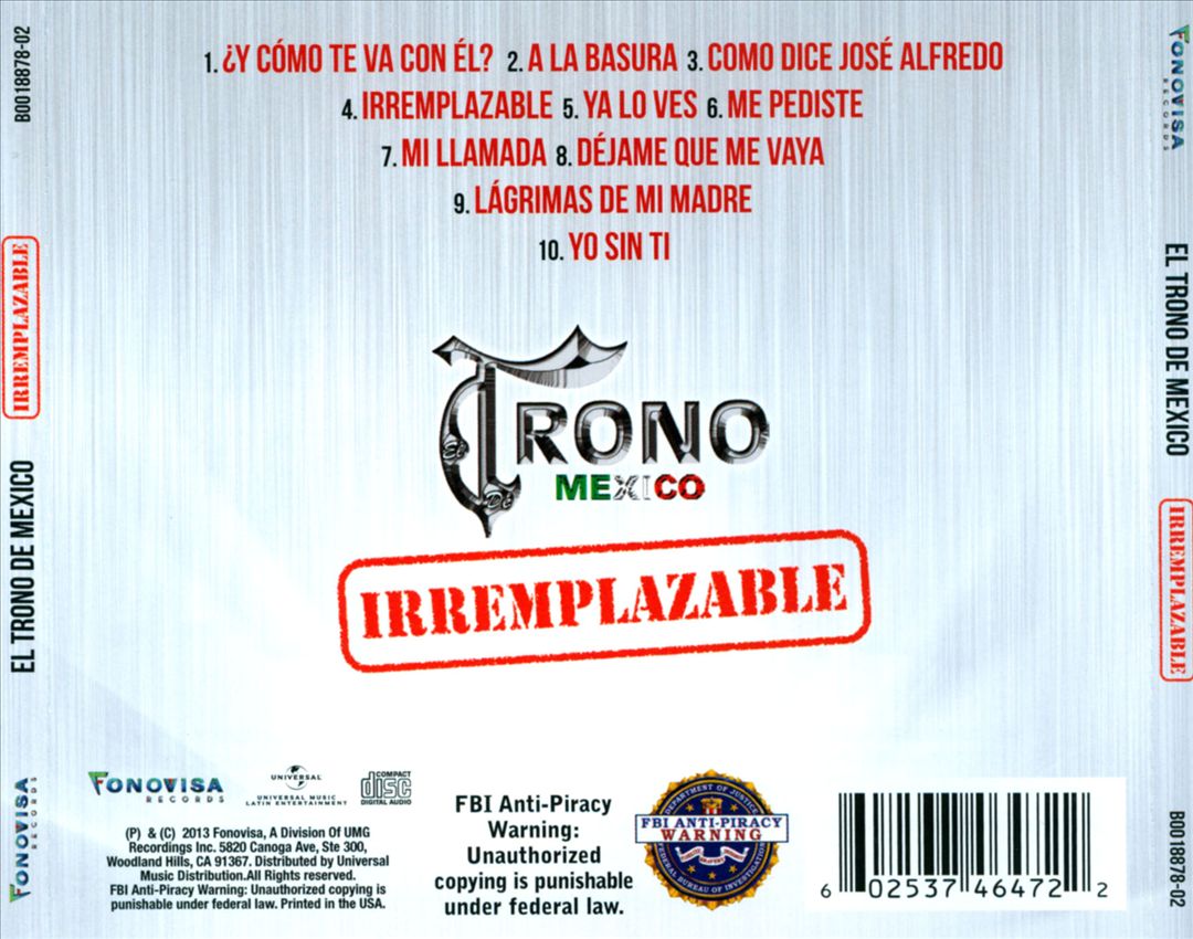 Irremplazable cover art