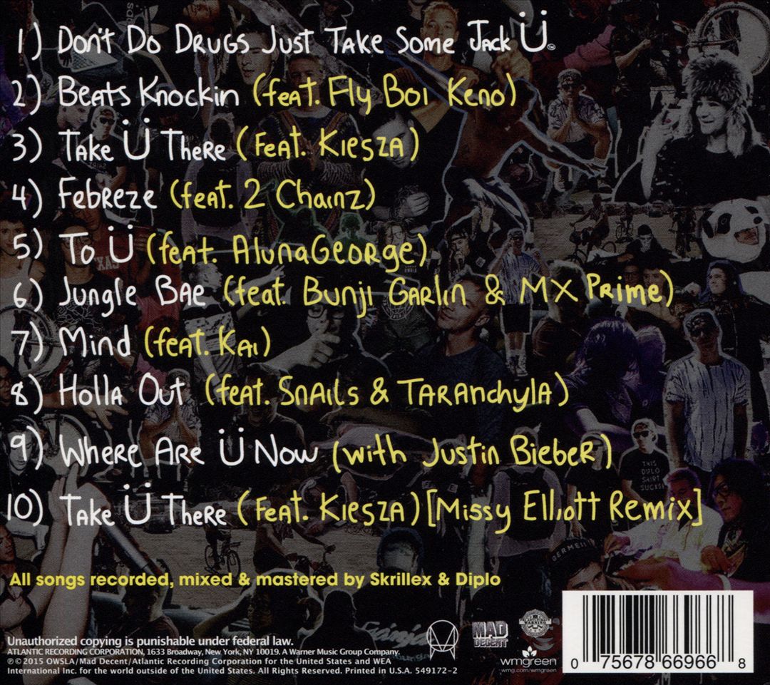 Skrillex and Diplo Present Jack Ü cover art