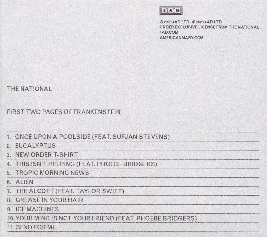 First Two Pages of Frankenstein cover art