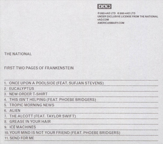 First Two Pages of Frankenstein cover art