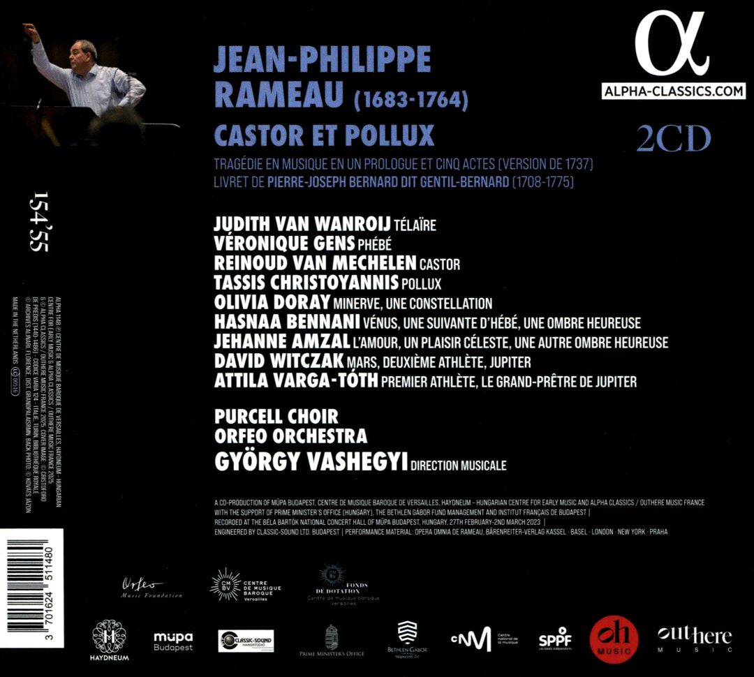 Rameau: Castor et Pollux [Version 1737] cover art