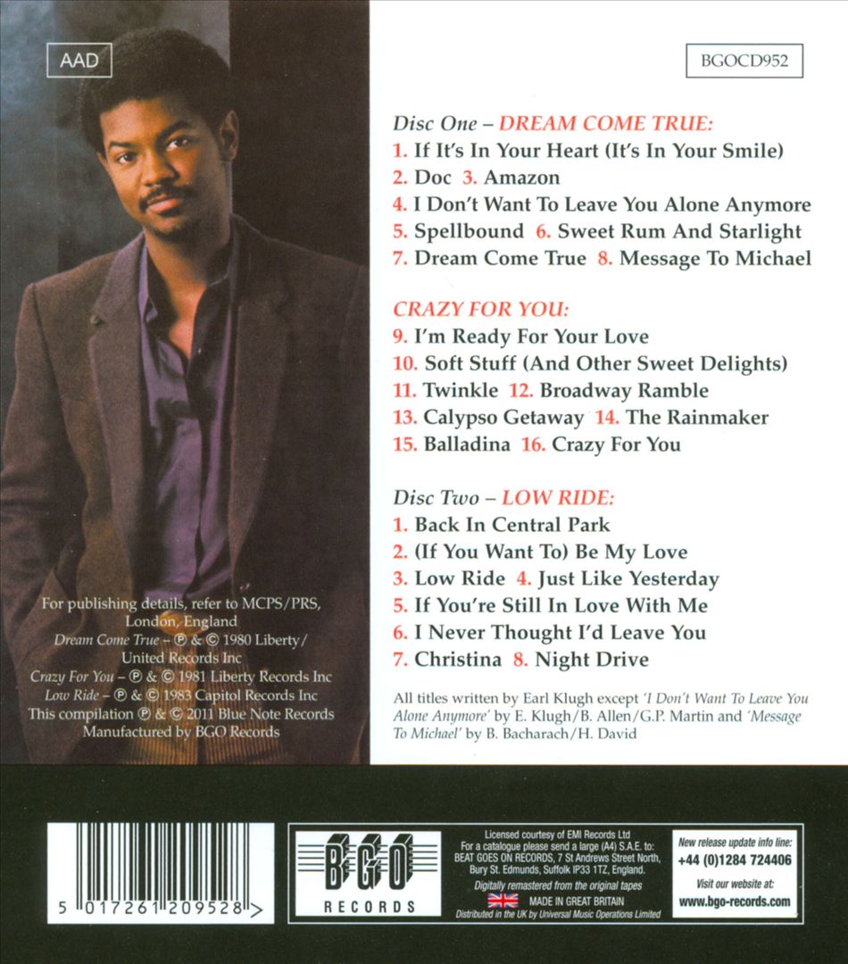 Dream Come True/Crazy for You/Low Ride cover art