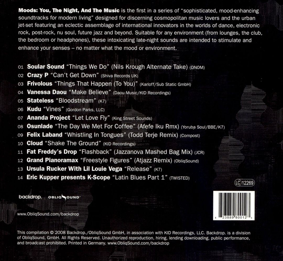 Moods: You, the Night, and the Music cover art