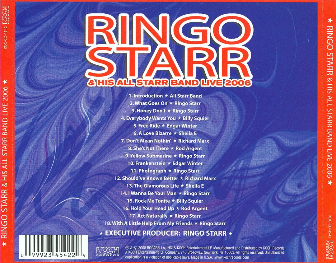 Ringo Starr & His All Starr Band Live 2006 cover art