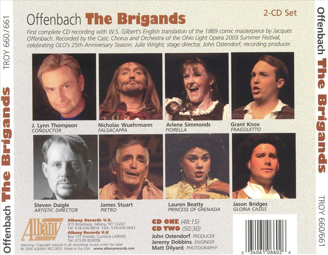 Offenbach: The Brigands cover art