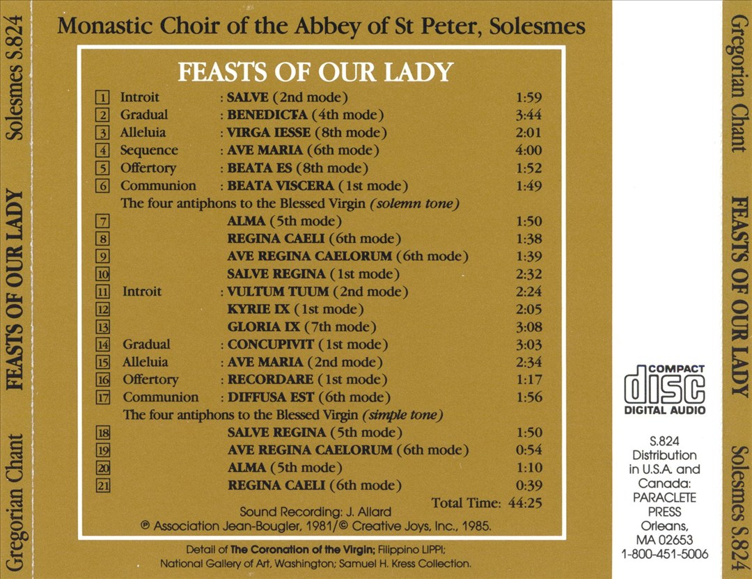 Feasts of Our Lady cover art