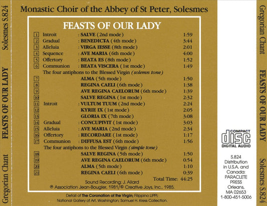 Feasts of Our Lady cover art