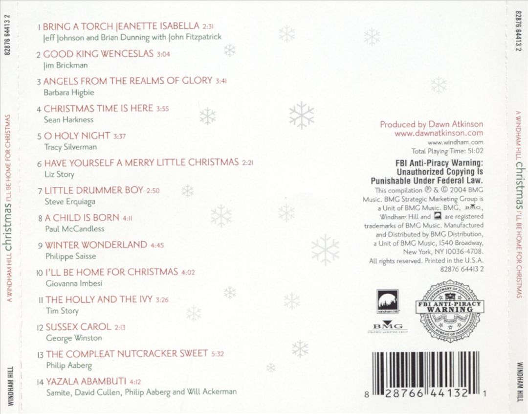 Windham Hill Christmas: I'll Be Home for Christmas cover art