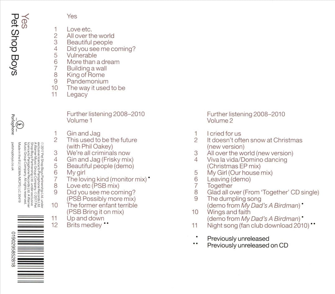 Yes: Further Listening 2008-2010  cover art