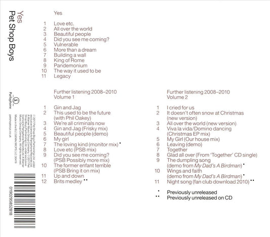 Yes: Further Listening 2008-2010  cover art