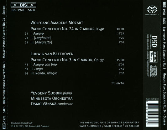 Beethoven: Piano Concerto No. 3; Mozart: Piano Concerto No. 24 cover art
