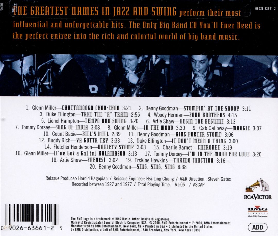Only Big Band CD You'll Ever Need cover art