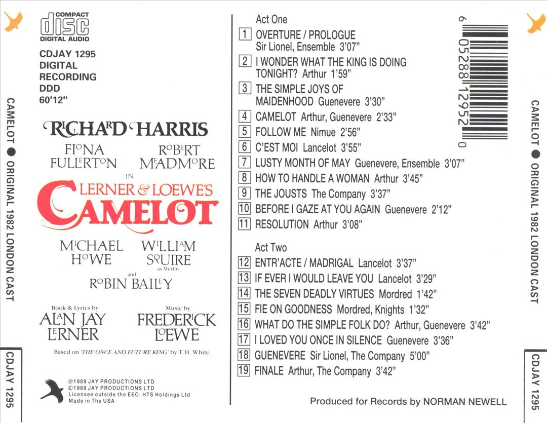 Camelot [1982 London Revival Cast] cover art