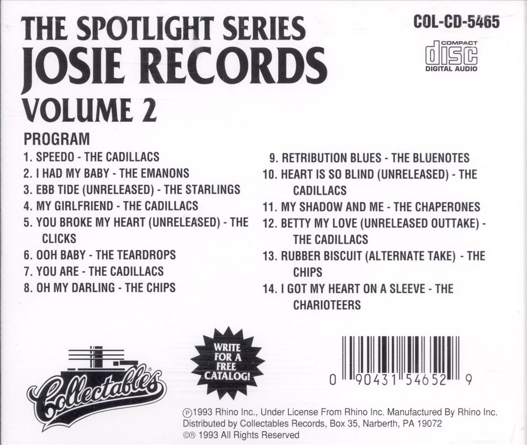 Spotlite on Josie Records, Vol. 2 cover art