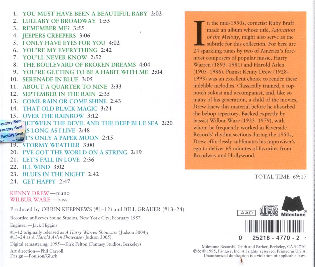 Plays the Music of Harry Warren and Harold Arlen cover art