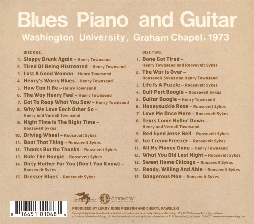 Blues Piano and Guitar cover art