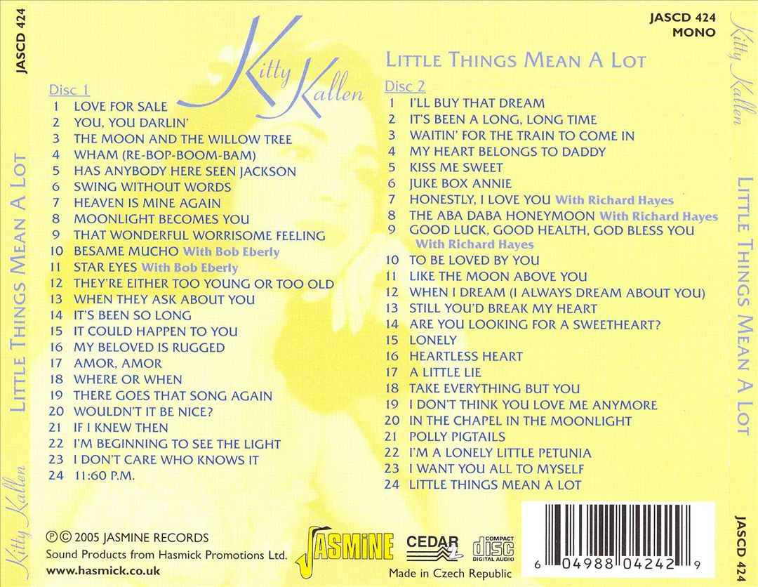 Little Things Mean a Lot [Jasmine] cover art