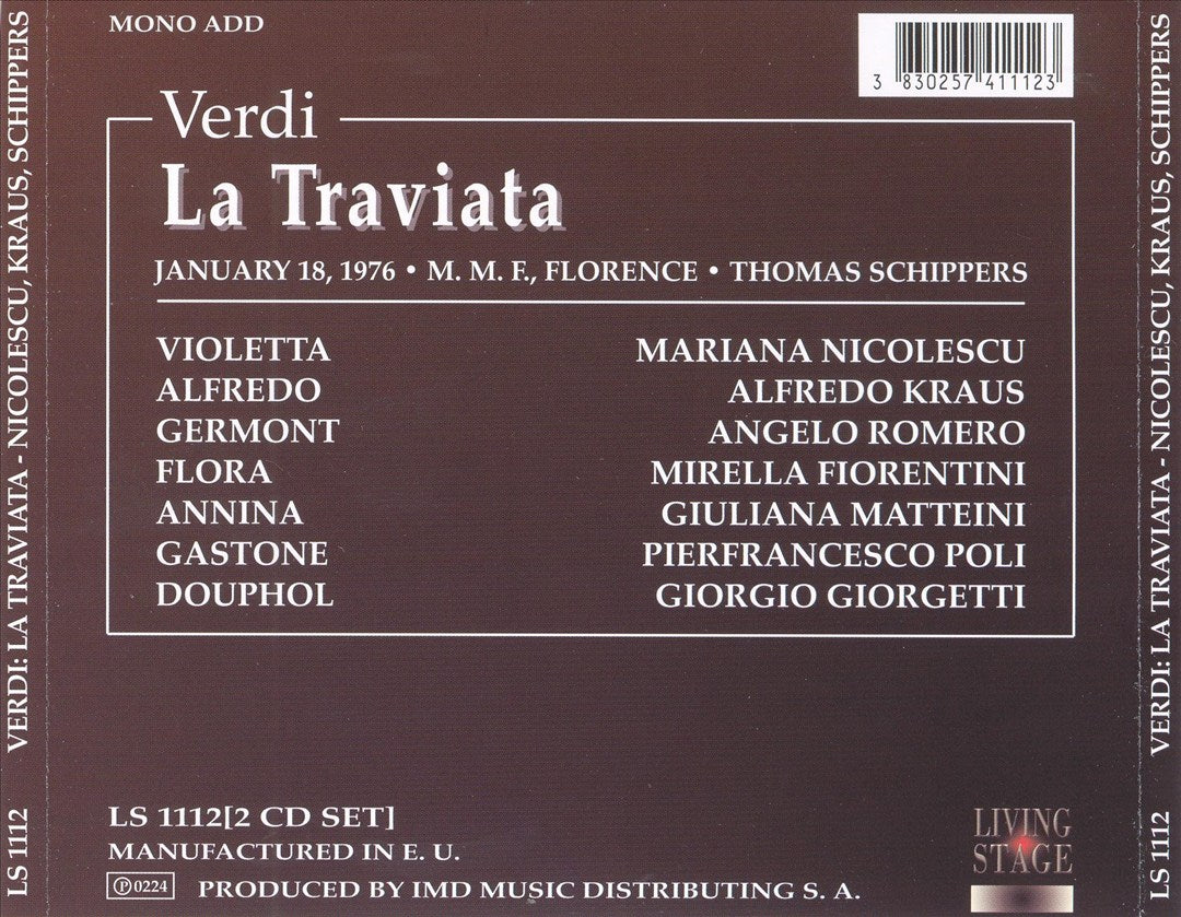 Verdi: La Traviata cover art