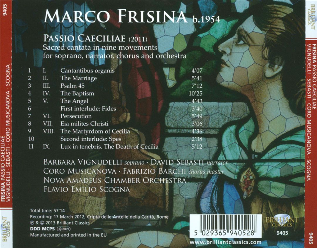 Marco Frisina: Passio Cæciliæ cover art