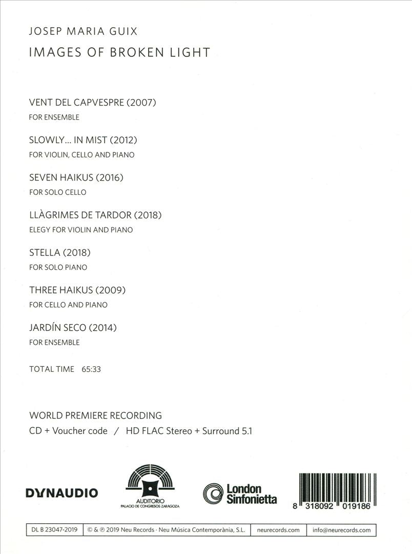 Guix: Images of Broken Light [CD + Book] cover art