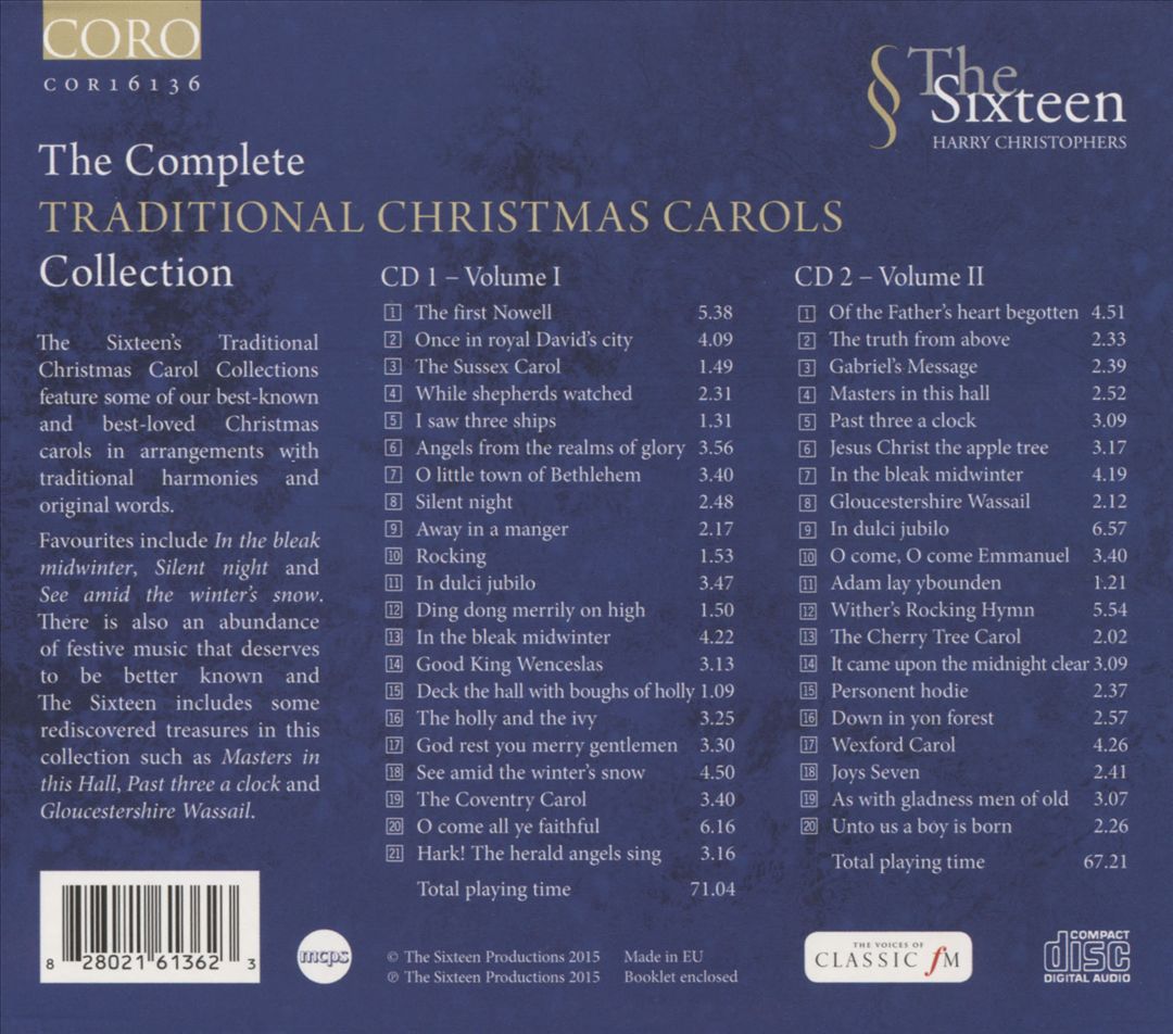 Complete Traditional Christmas Carols Collection cover art