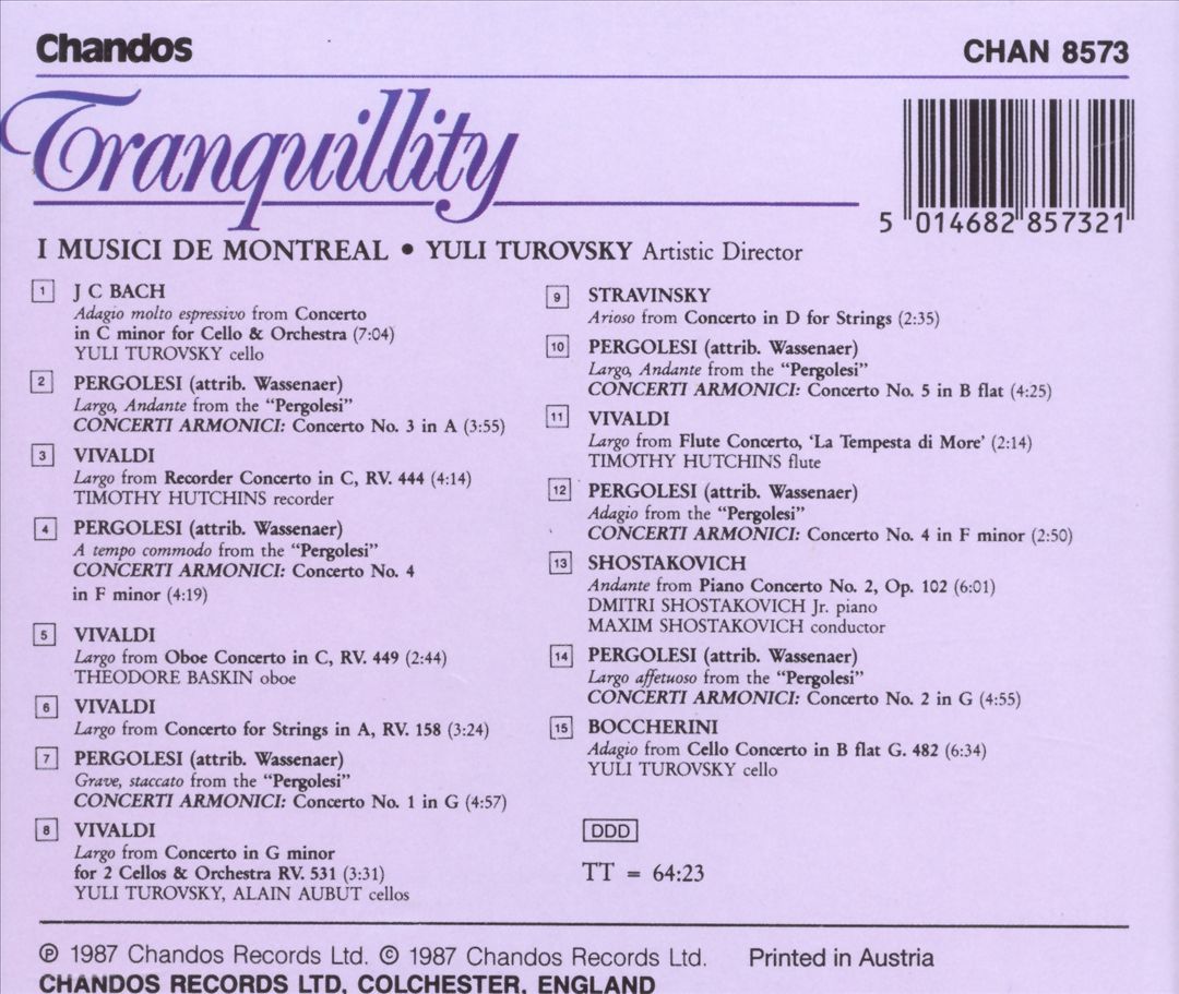 Tranquillity cover art