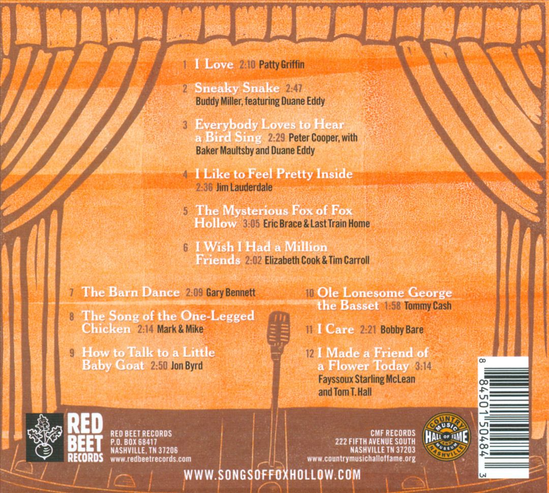 I Love Tom T. Hall's Songs of Fox Hollow cover art