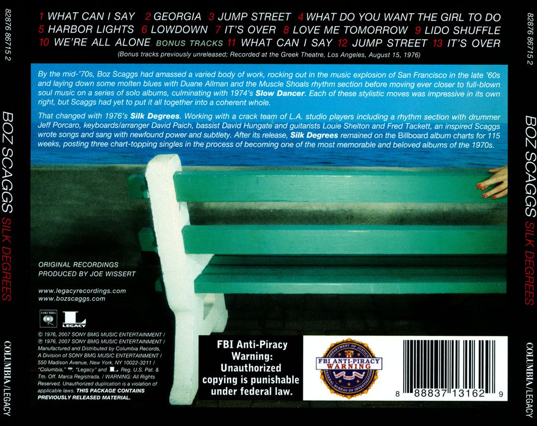 Silk Degrees [Bonus Tracks] cover art