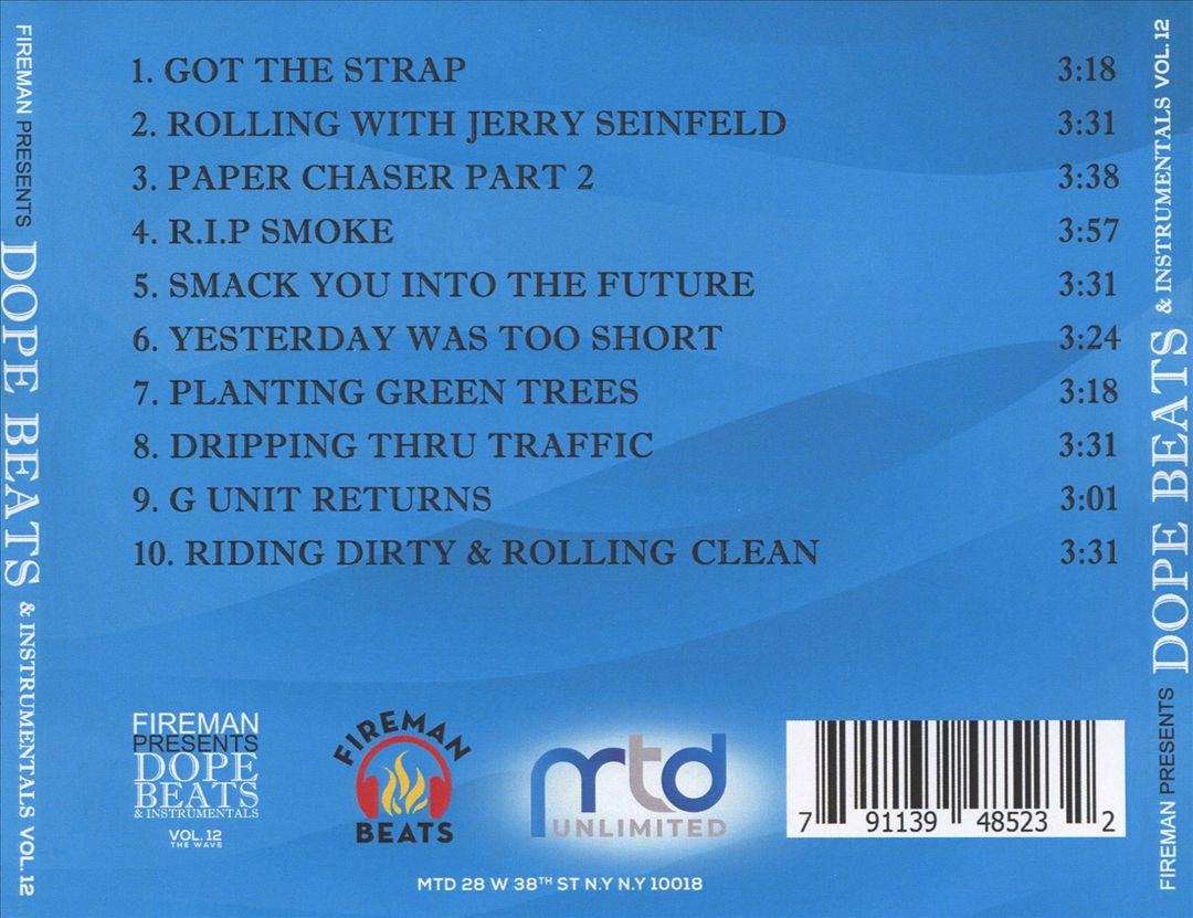 Fireman Presents: Dope Beats and Instrumentals, Vol. 12 The Wave cover art