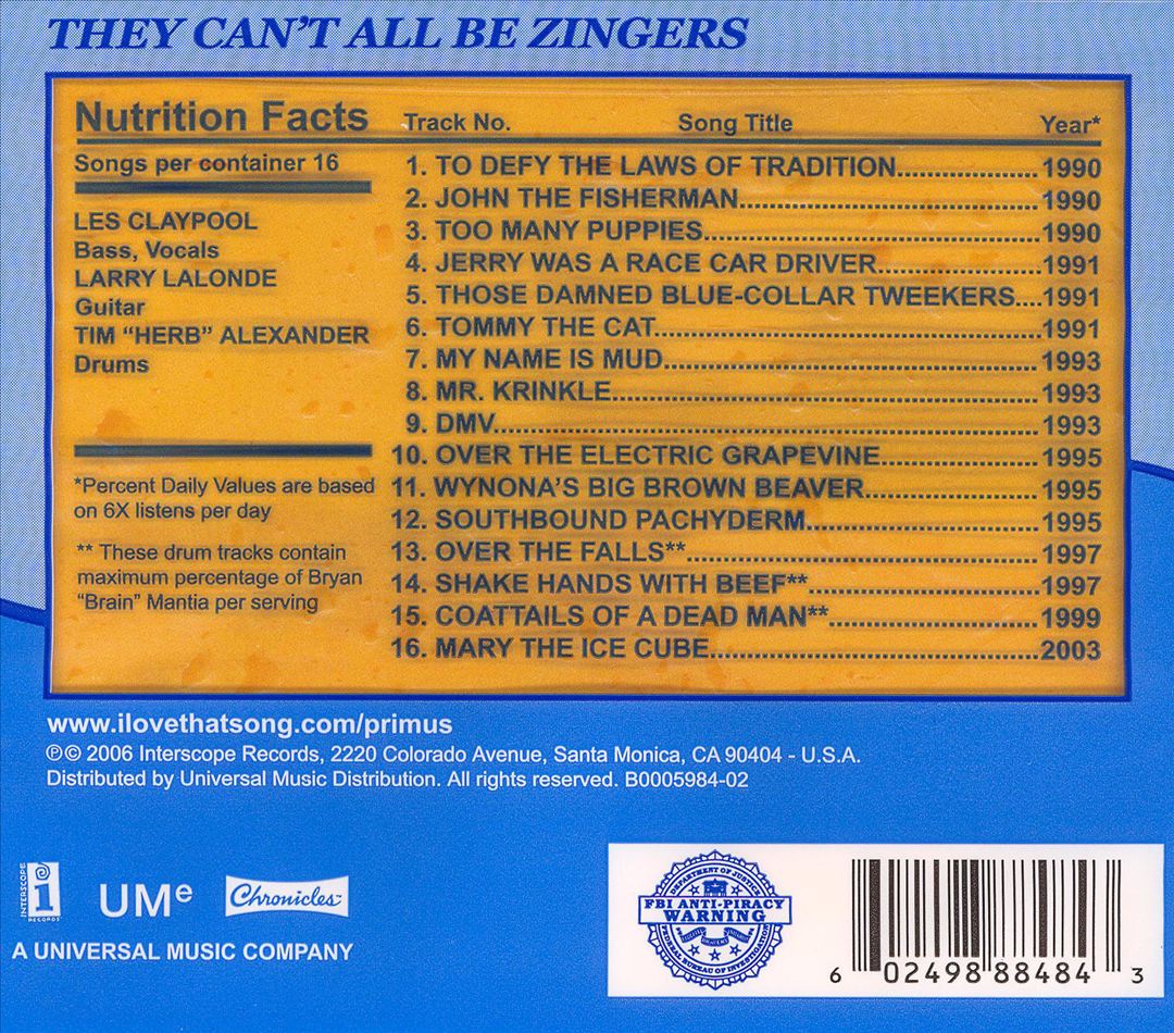 They Can't All Be Zingers cover art