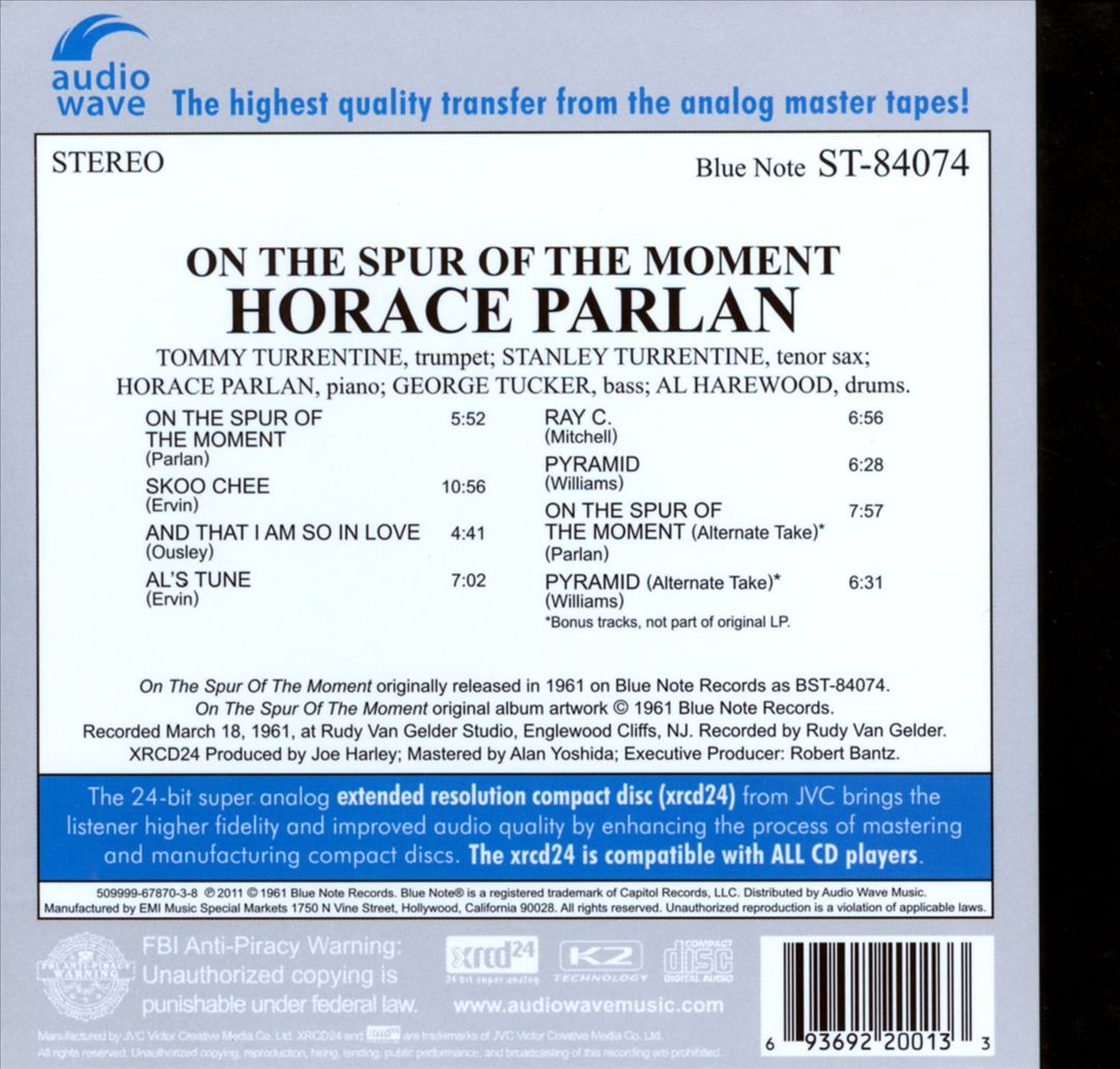 On the Spur of the Moment cover art