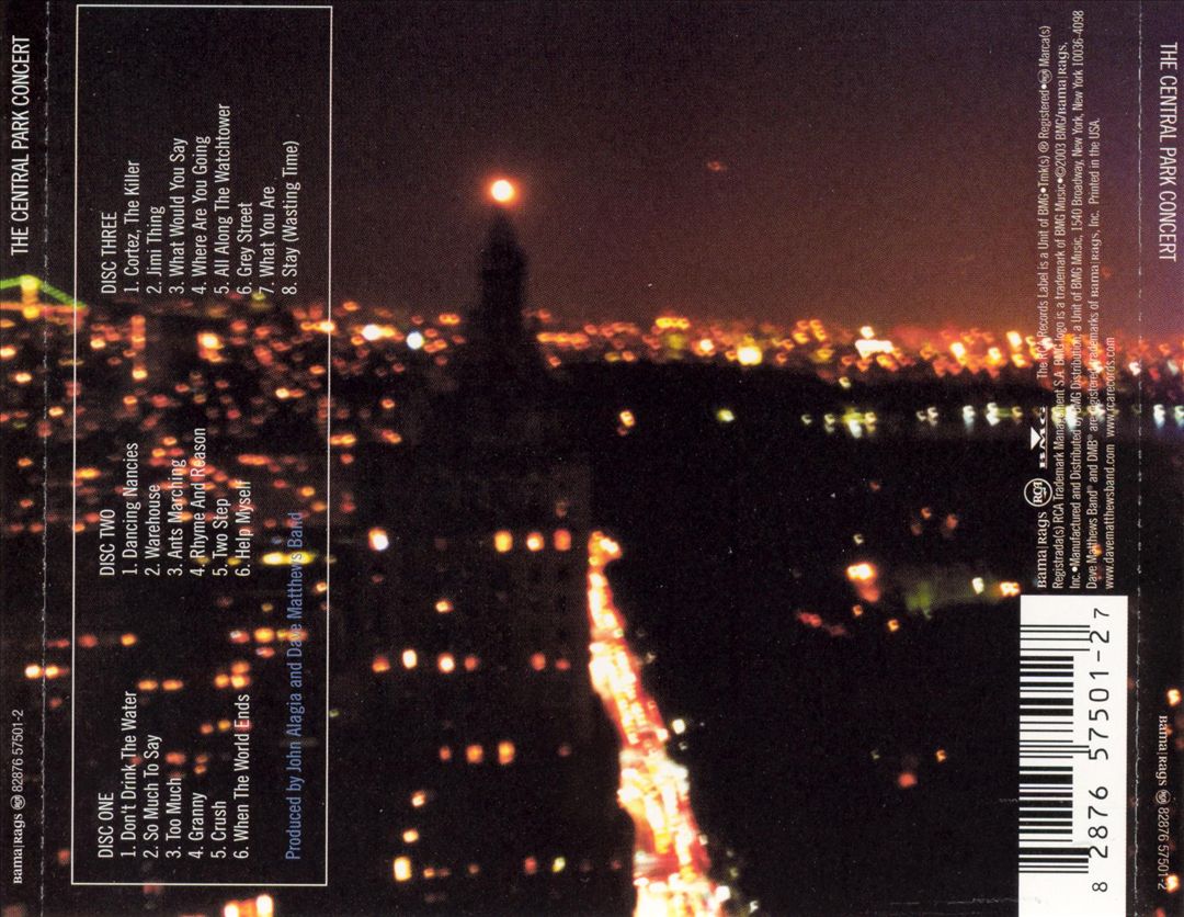 Central Park Concert cover art