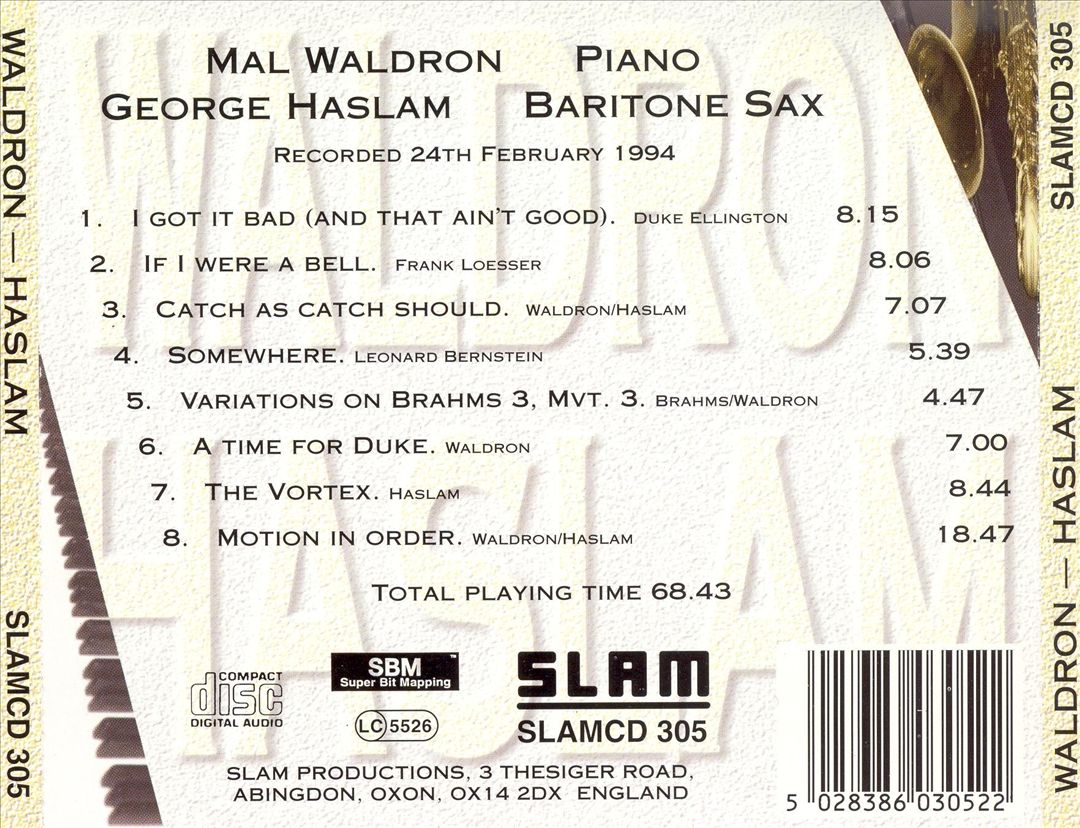 Waldron-Haslam cover art