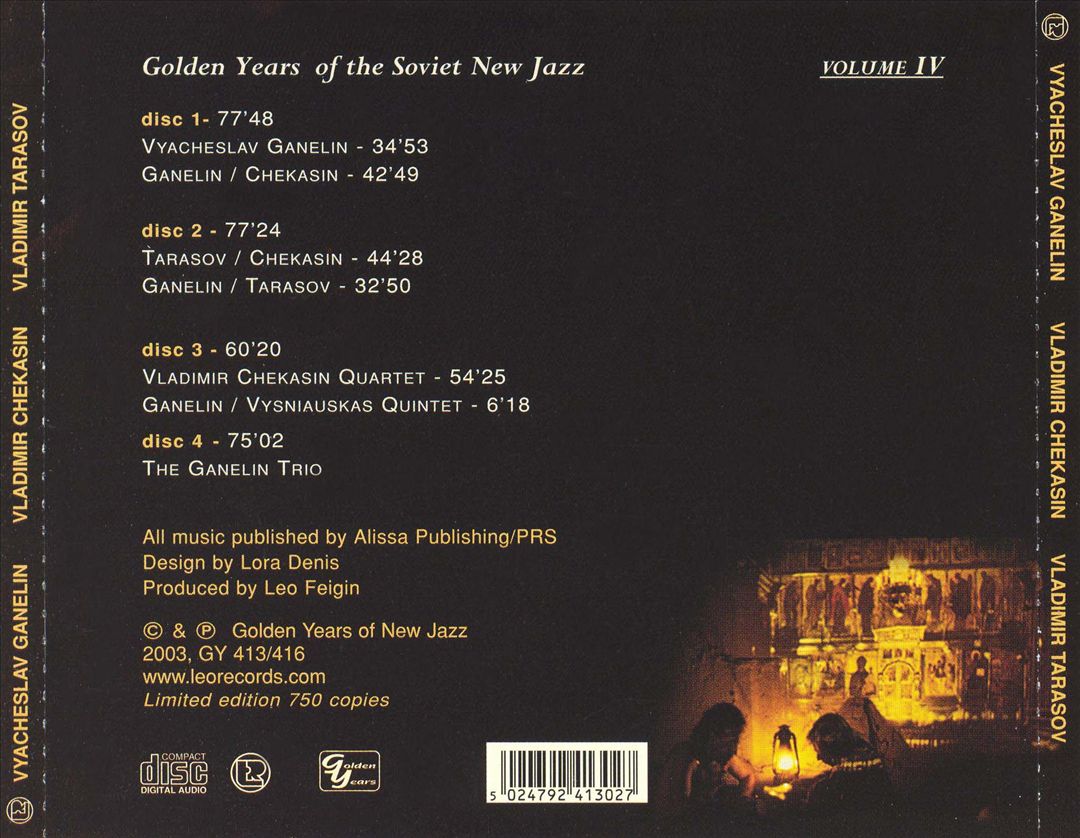 Golden Years of the Soviet New Jazz, Vol. 4 cover art