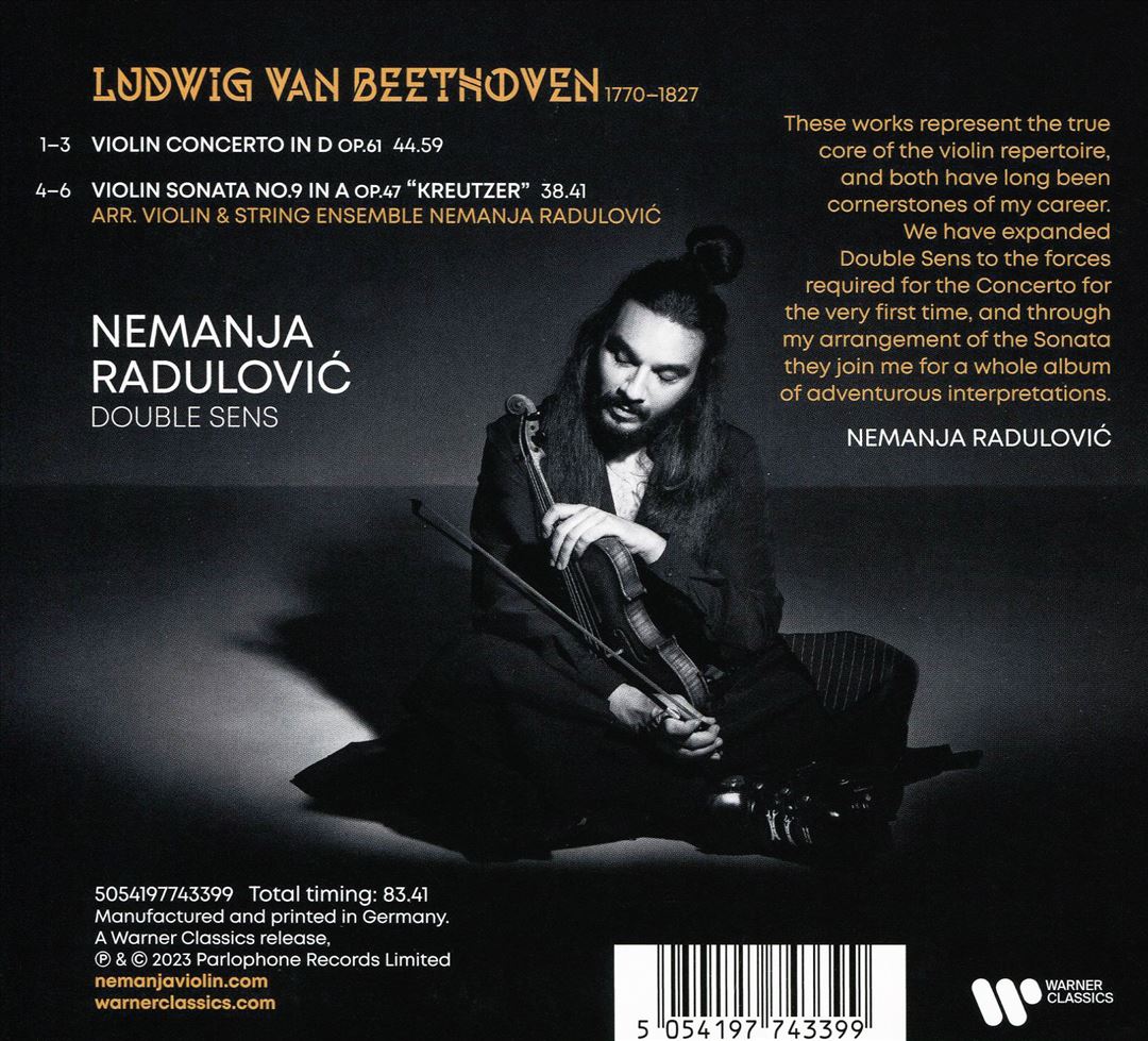 Beethoven: Violin Concerto; Violin Sonata No. 9 "Kreutzer" cover art