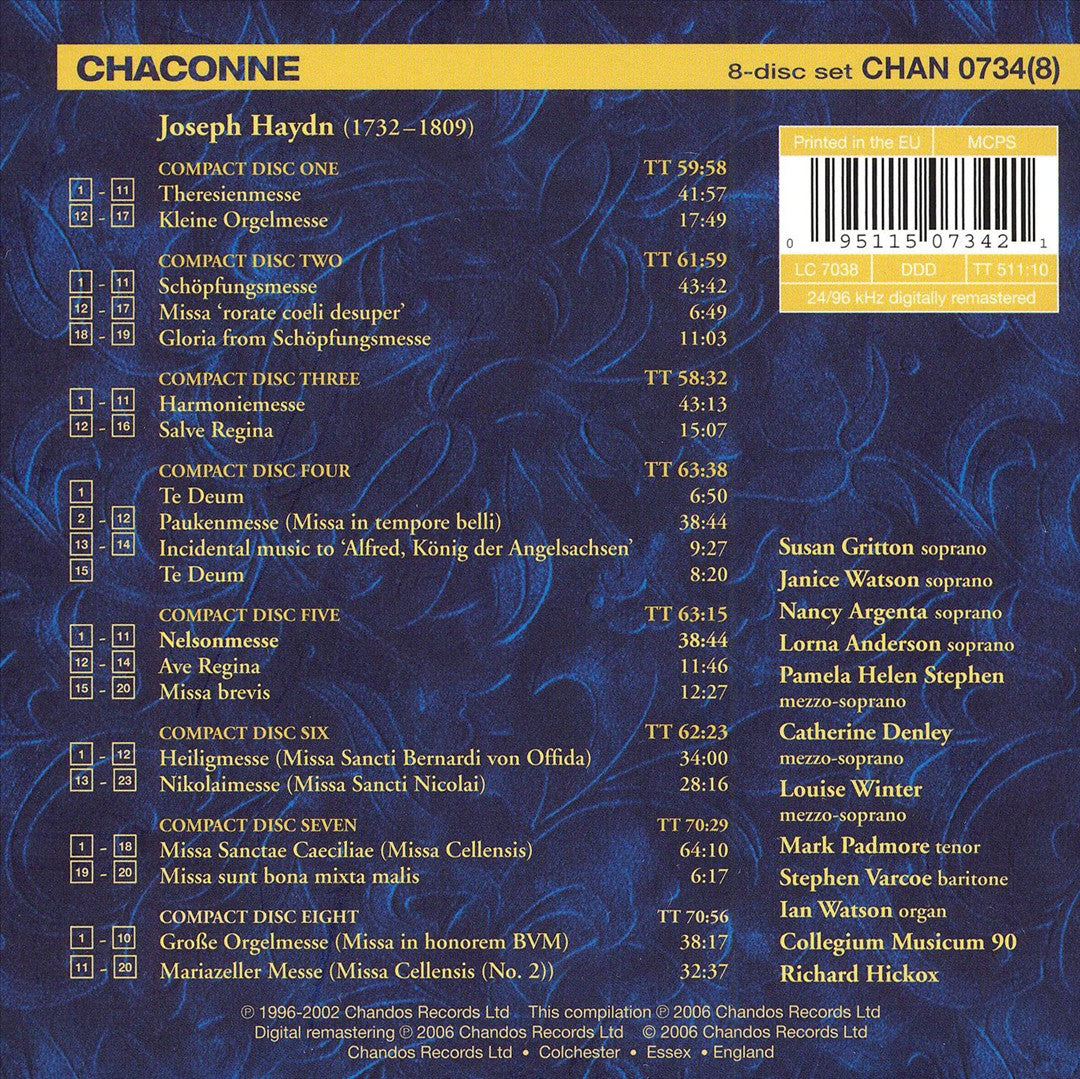 Haydn: The Complete Mass Edition cover art