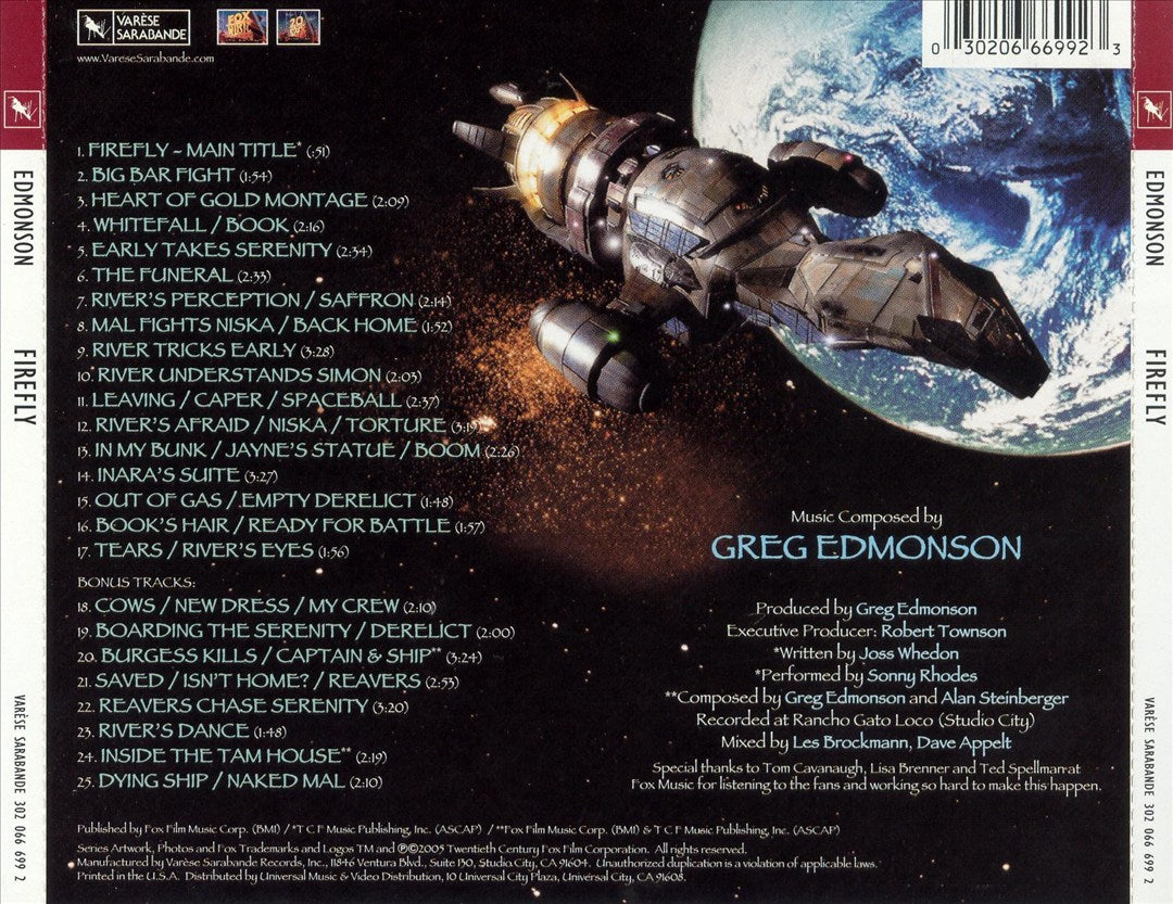Firefly [Original Television Soundtrack] cover art