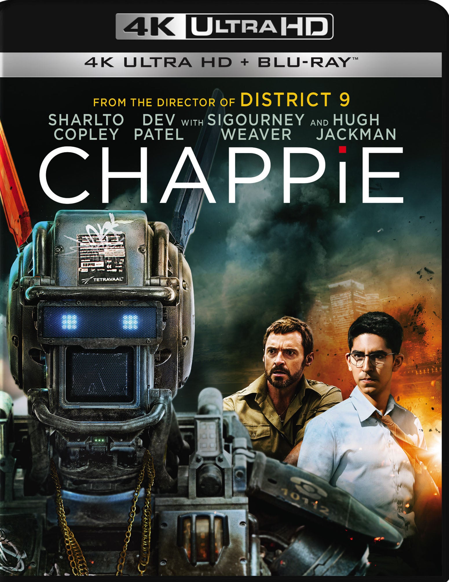Chappie [Includes Digital Copy] [4K Ultra HD Blu-ray/Blu-ray] cover art