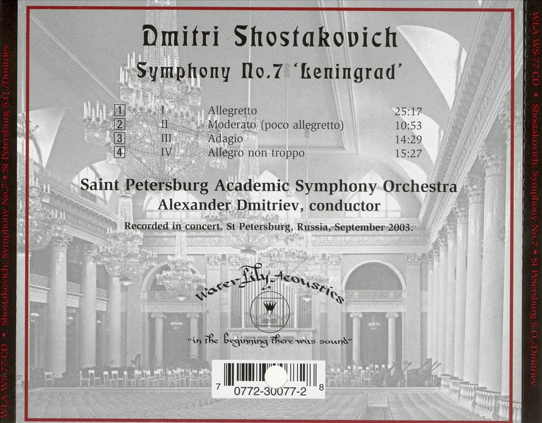 Shostakovich: Symphony No. 7 "Leningrad" cover art